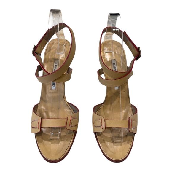 👠 Manolo Blahnik Strappy Sandals – Size 39 (US 8) 👠